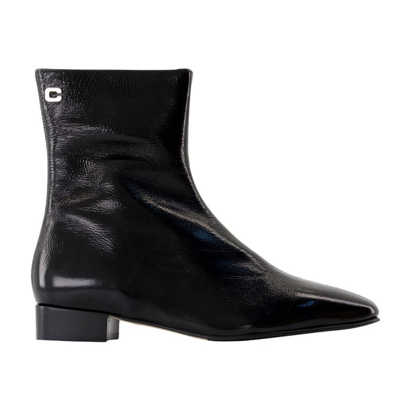 Carel Calfskin ankle boot in black