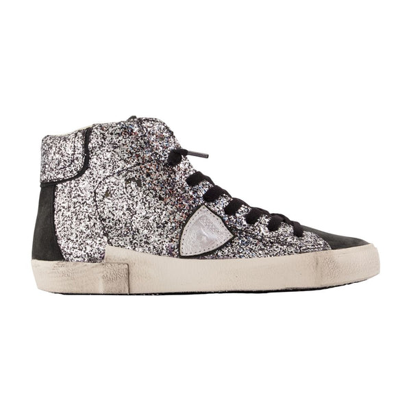 Philippe Model Calfskin high-top sneaker in gray