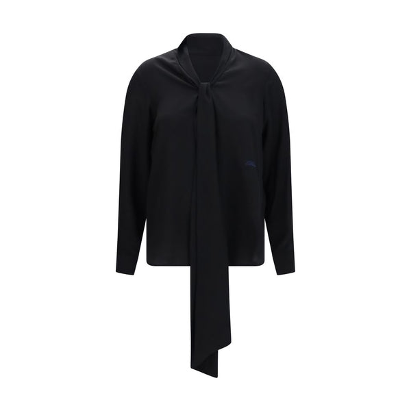 Burberry 100% Silk blouse in black