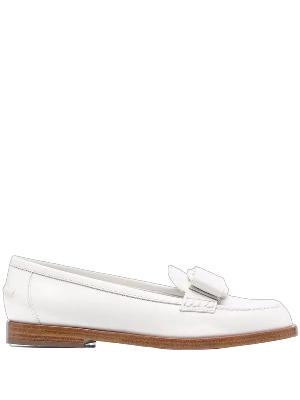 Ferragamo Leather loafer in white