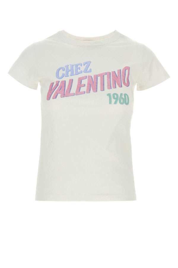Valentino Garavani Patte 100% Cotton t-shirt in white