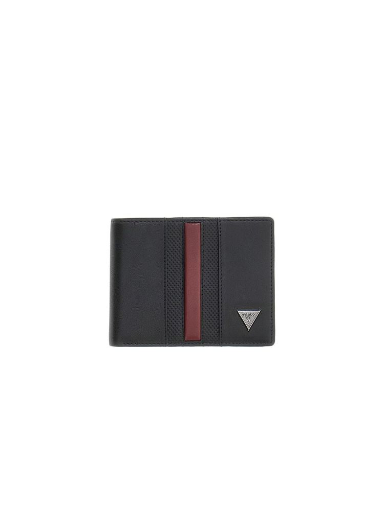 Guess 100% Cow Leather wallet in black