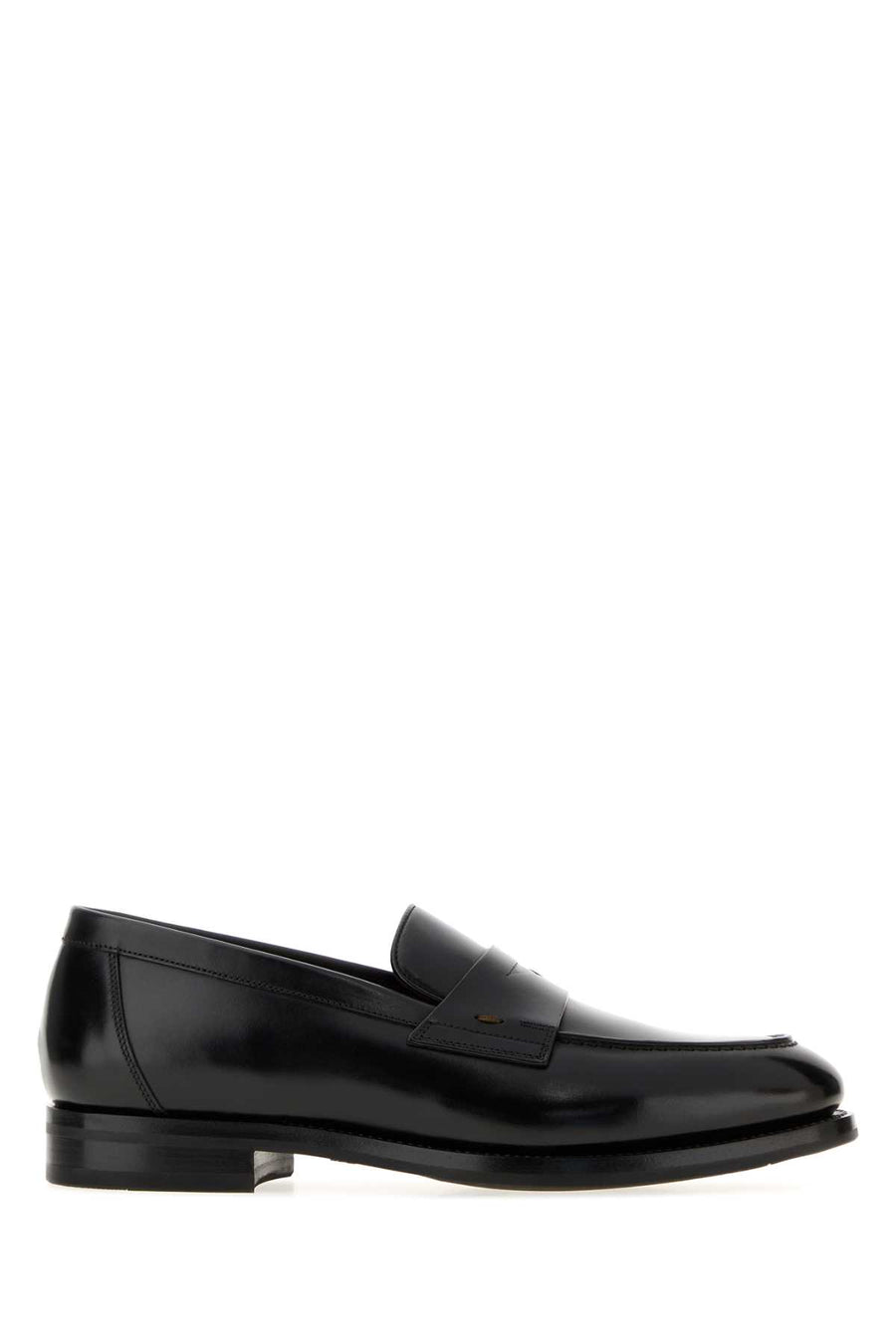 Black Leather Colin Loafers Mocassini