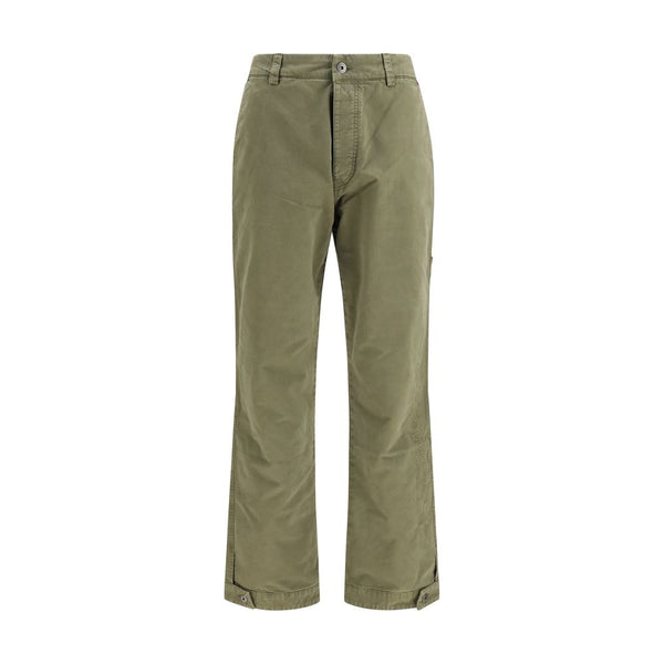 Bicolor Cotton Casual Pants