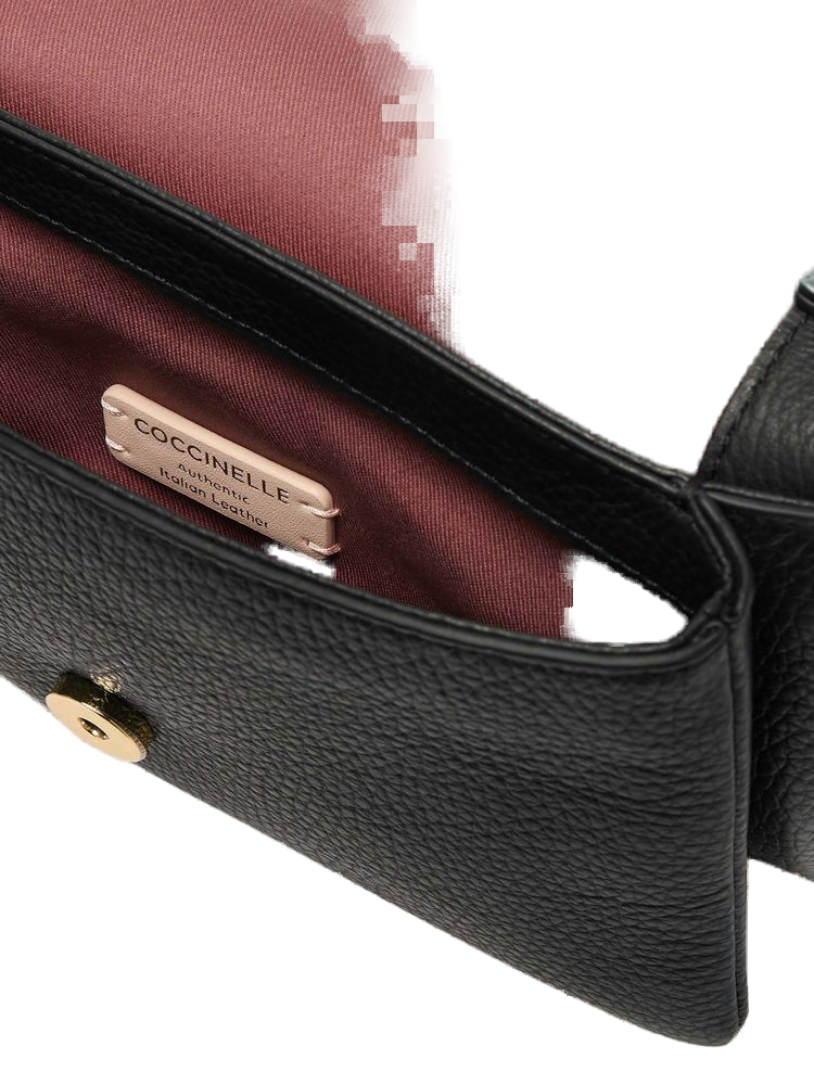Coccinelle 100% Genuine Leather mini bag in black