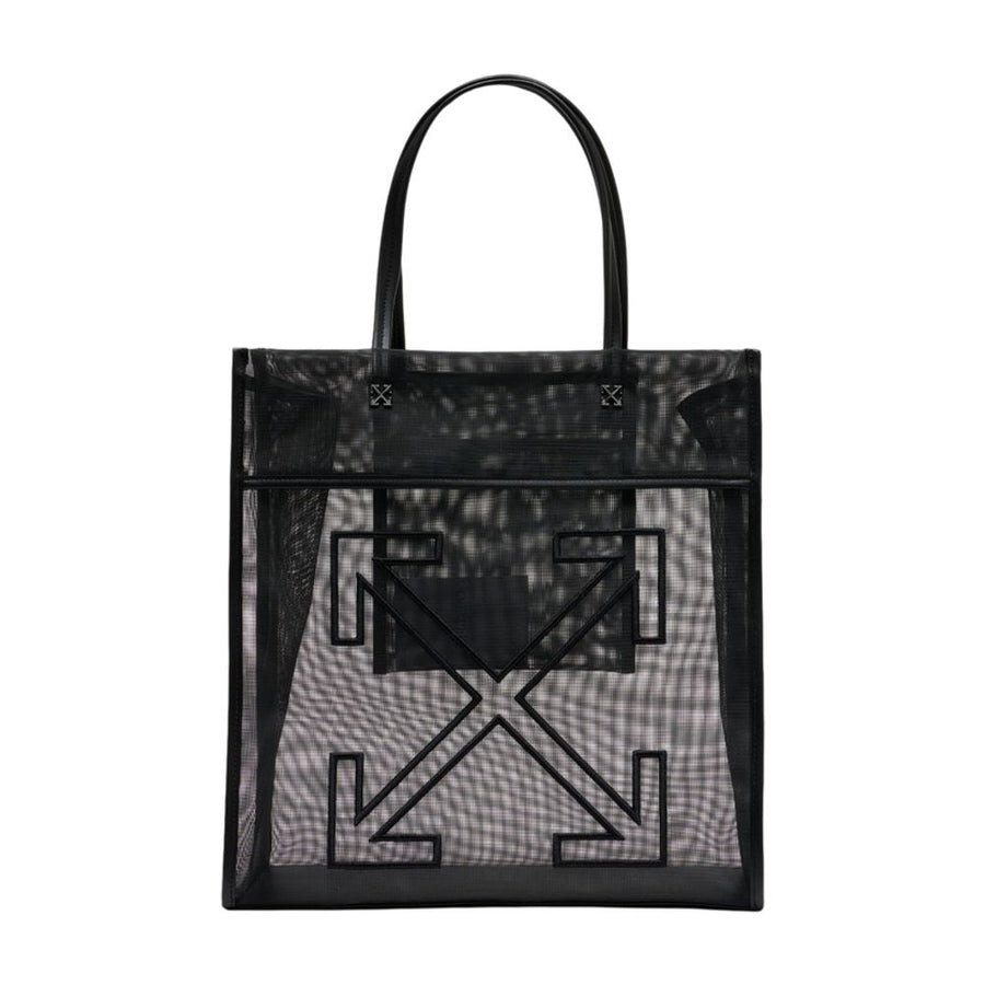 Off-White plastic tote bag in black