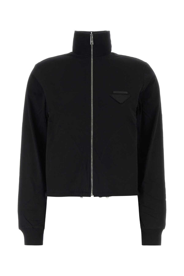 Prada Exterior: 100% Cotton; Lining: 100% Recycled Nylon jacket in black