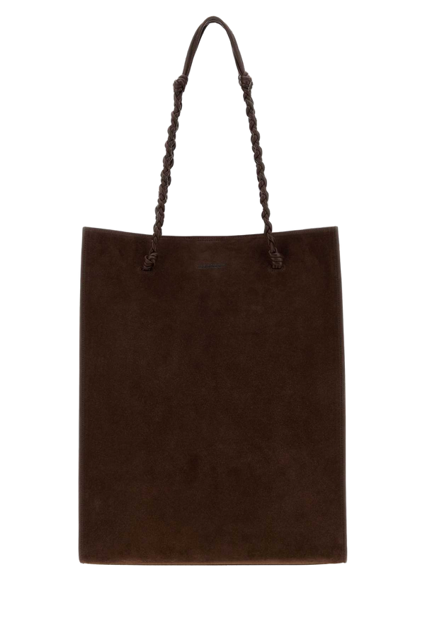 Chocolate Suede Tangle Shopping Bag 601 Borse A Mano