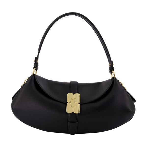 Ganni synthetic shoulder bag in black