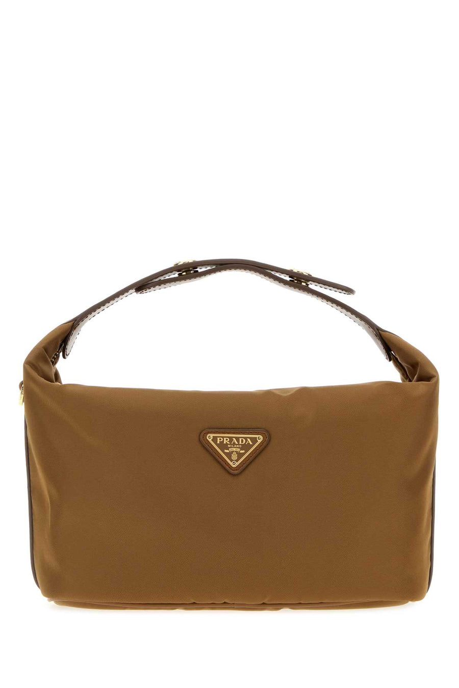 Prada Exterior: 100% Fabric shoulder bag in camel