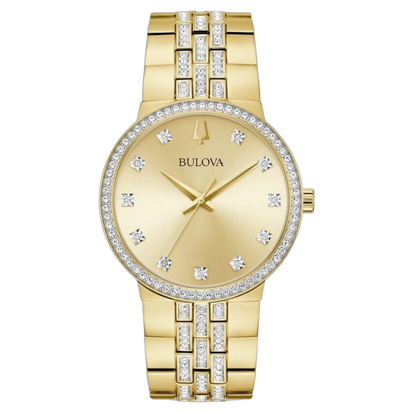 Bulova Stainless steel case watch in gold