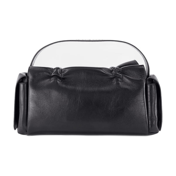 Acne Studios calfskin shoulder bag in black