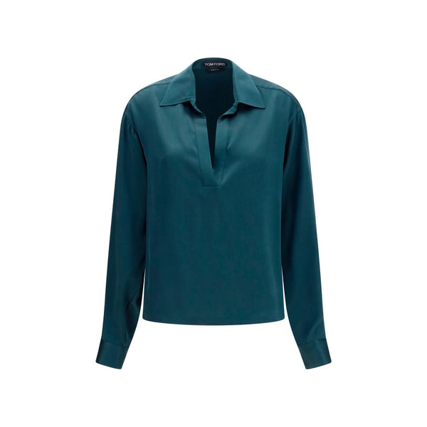 Tom Ford 100% Silk shirt in blue