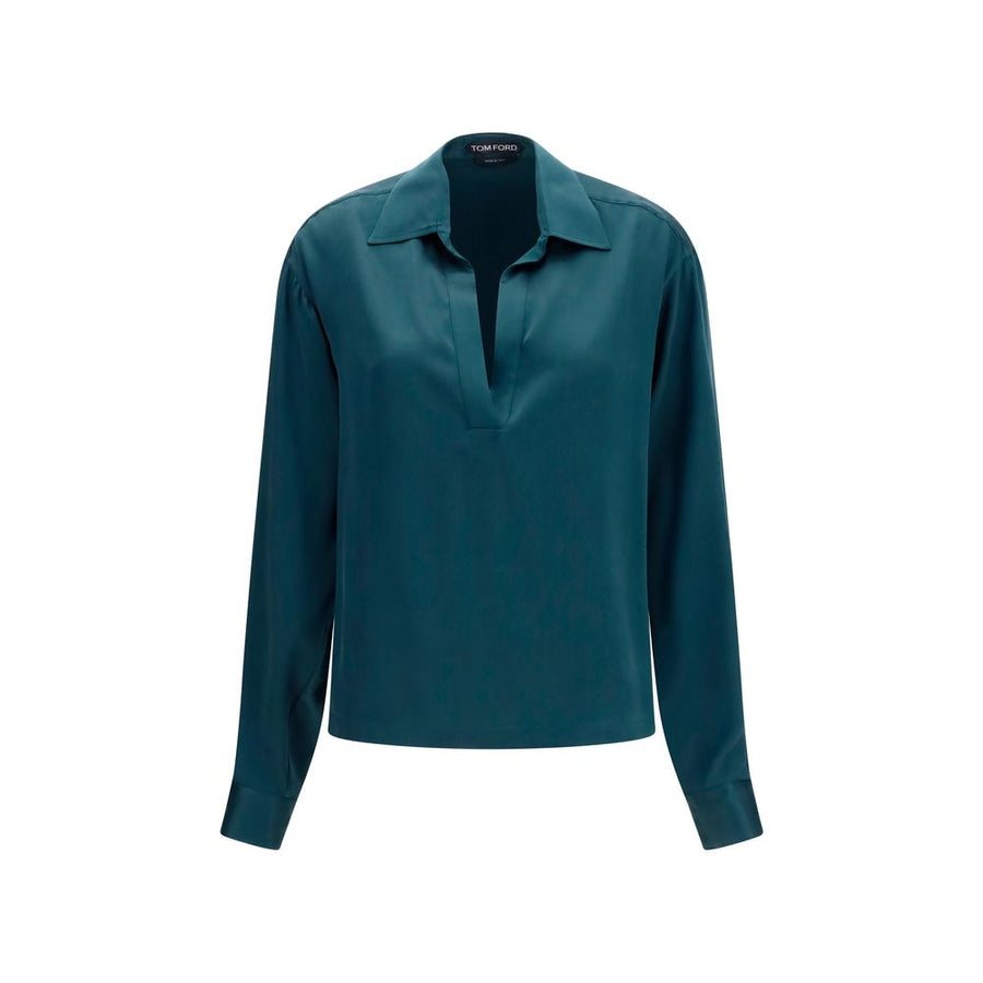 Tom Ford 100% Silk shirt in blue