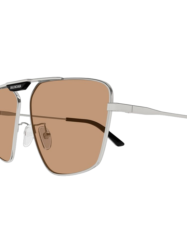Balenciaga BB0246SA Metal frame sunglasses in gray