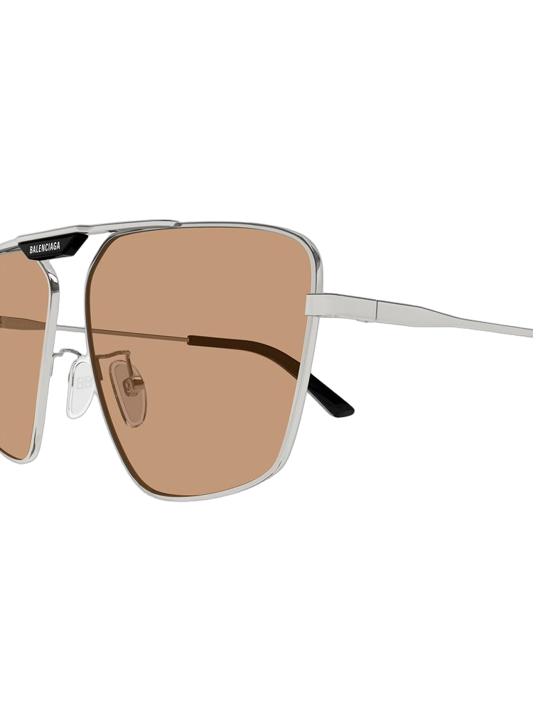 Balenciaga BB0246SA Metal frame sunglasses in gray