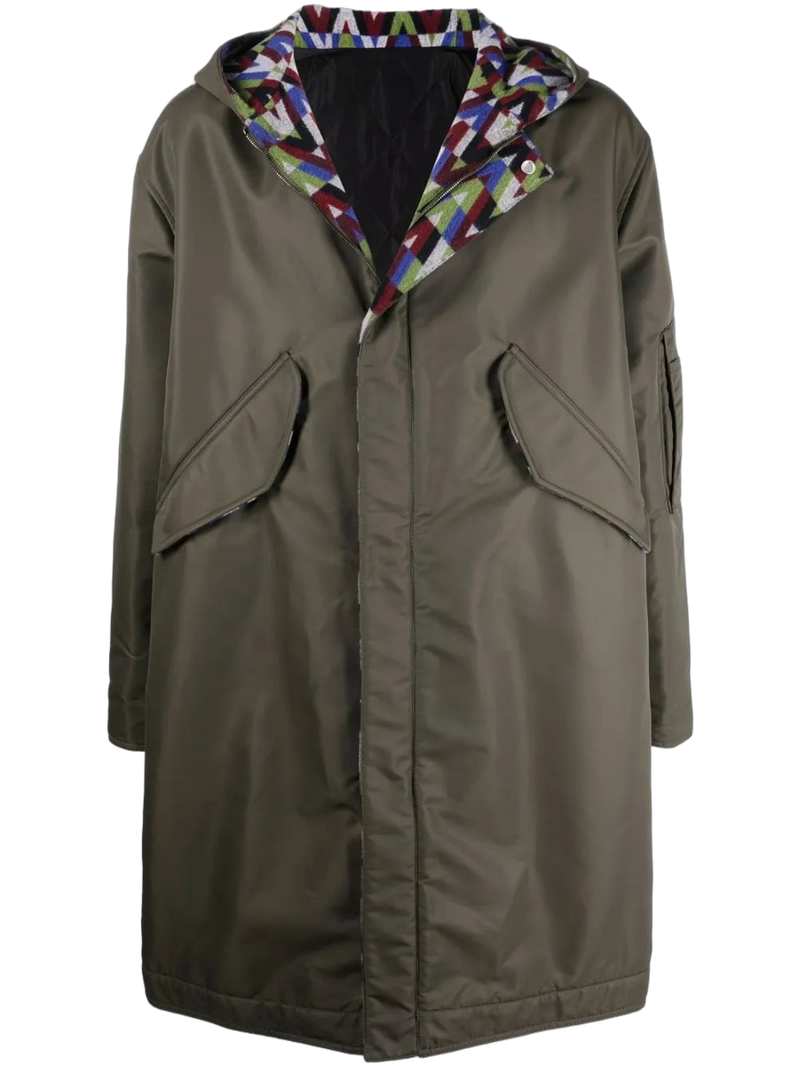 Valentino parka coat in green