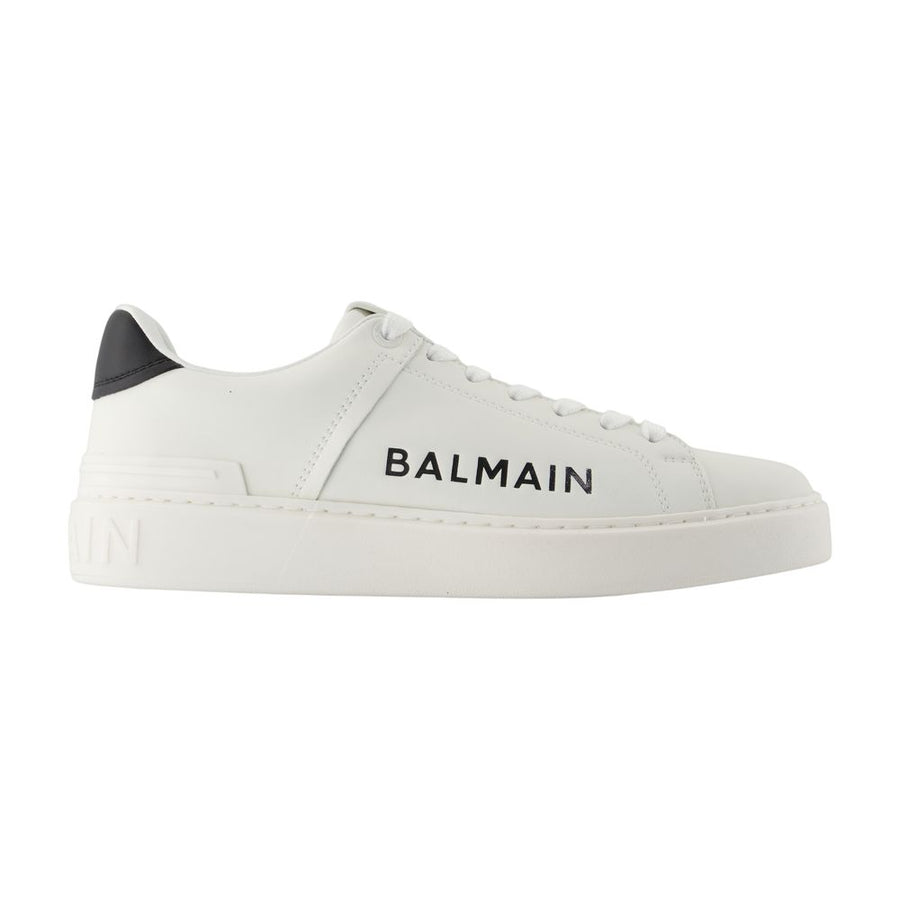 Balmain Calfskin sneaker in white