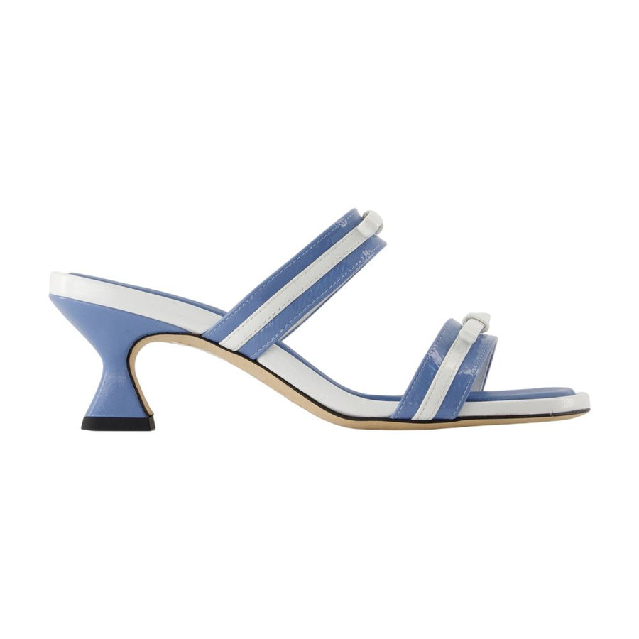 Carel calfskin sandal in blue