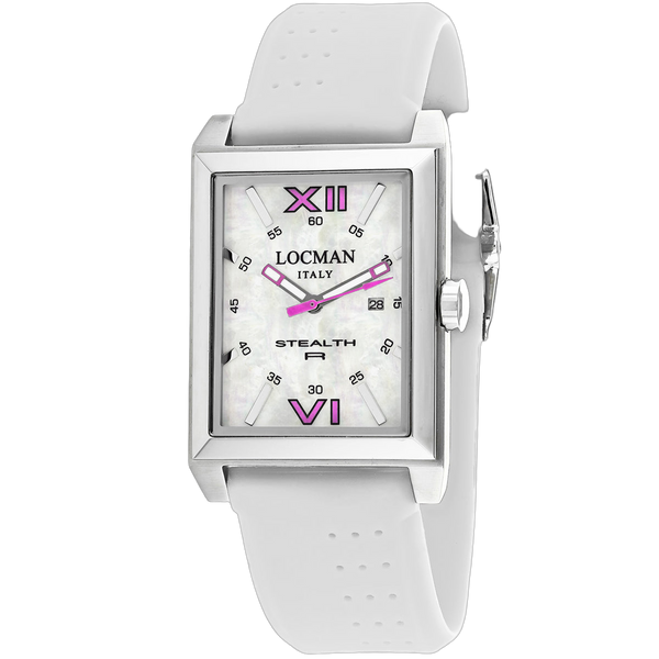 Locman Stainless steel case watch in white