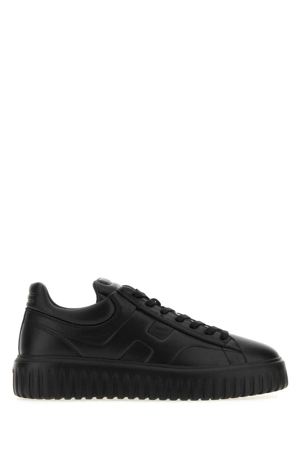 Hogan Allacciato Exterior: 100% Leather sneaker in black