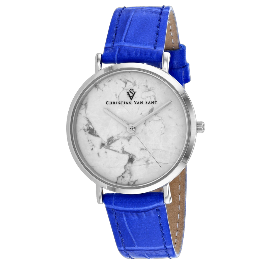 Christian Van Sant Stainless steel case watch in white
