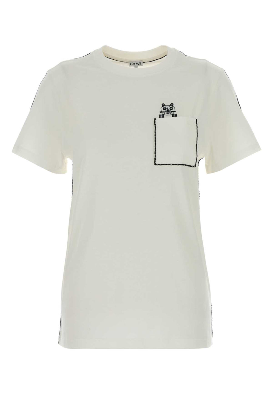 White Cotton T-Shirt Exterior
