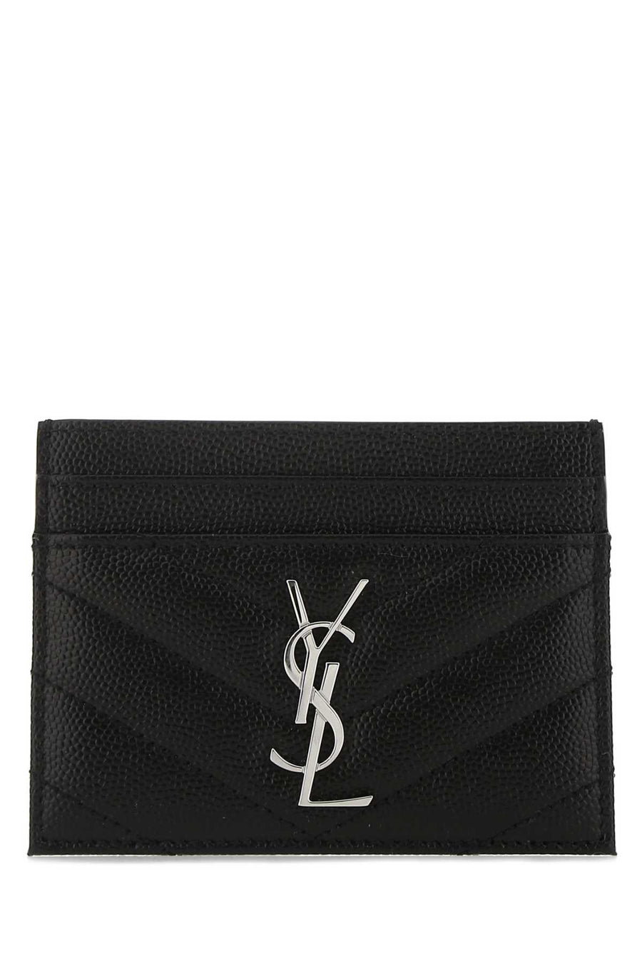 Black Leather Card Holder 1000 Portafogli