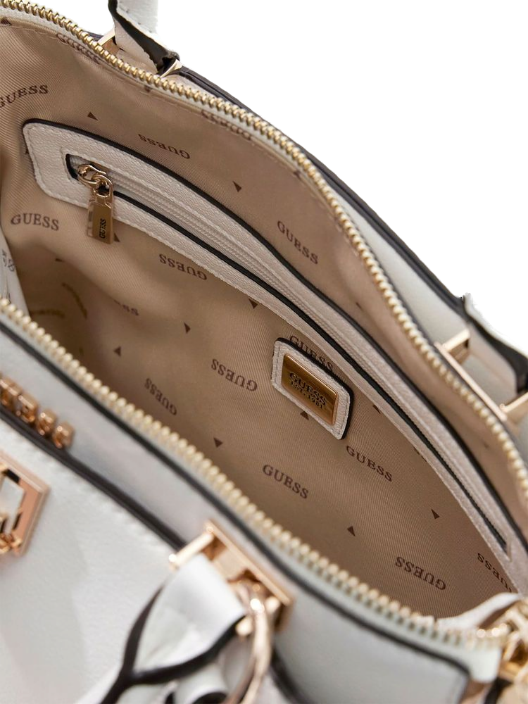 Guess 100% Polyurethane shoulder bag in white