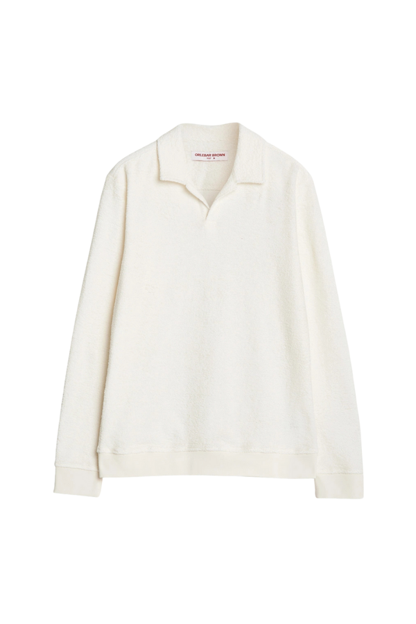 Orlebar Brown 100% organic cotton polo in white