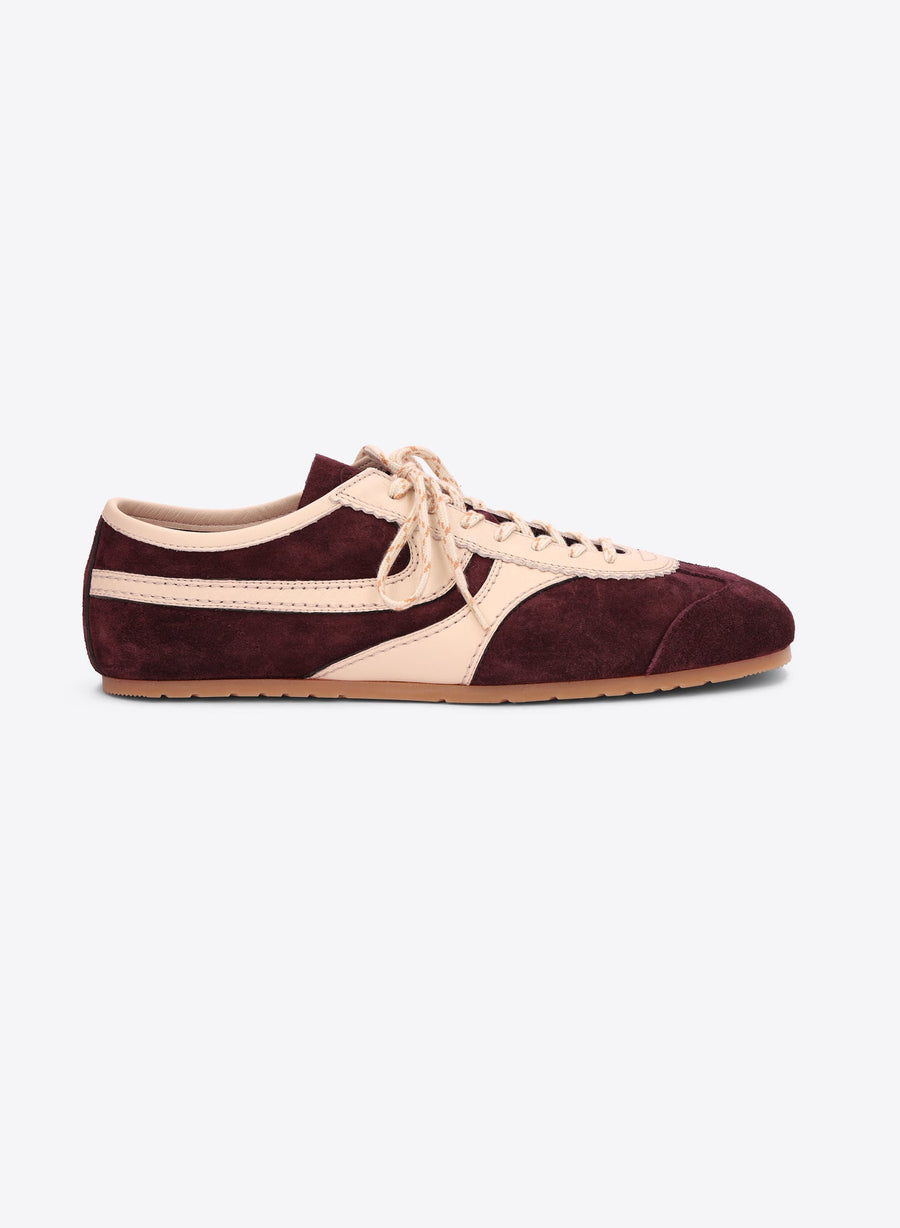 Dries Van Noten Suede sneaker in purple
