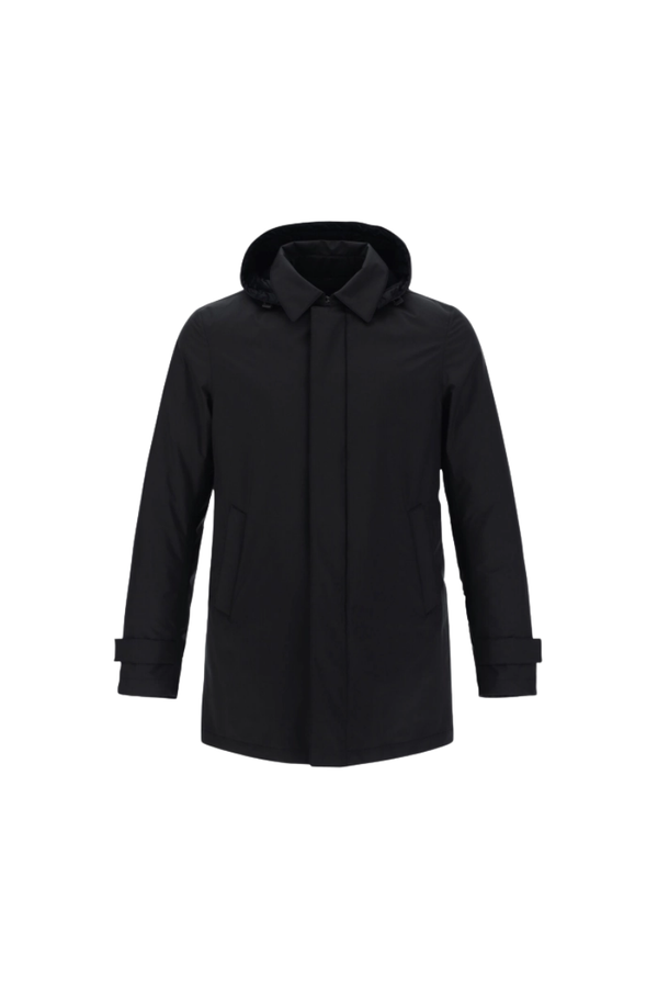 Herno 72% Nylon coat in black