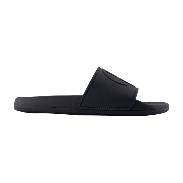 Anine Bing Calfskin slide in navy