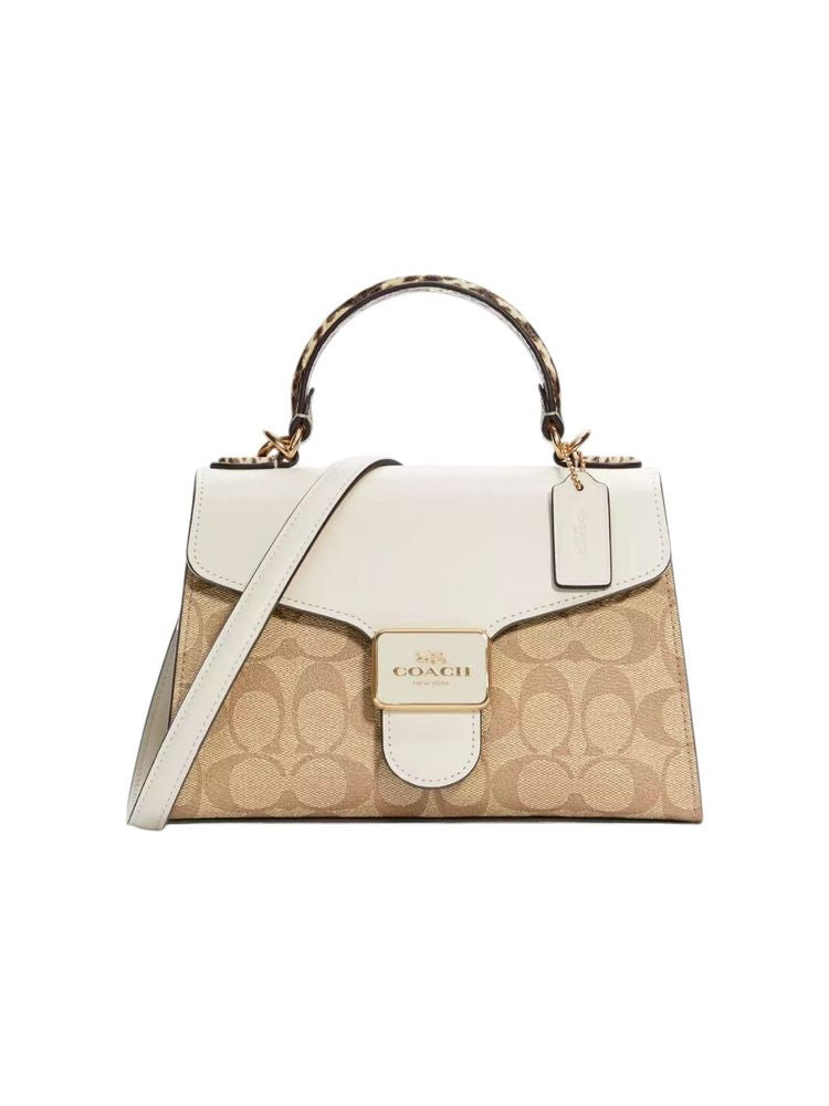 Coach 100% Smooth Leather crossbody bag in beige
