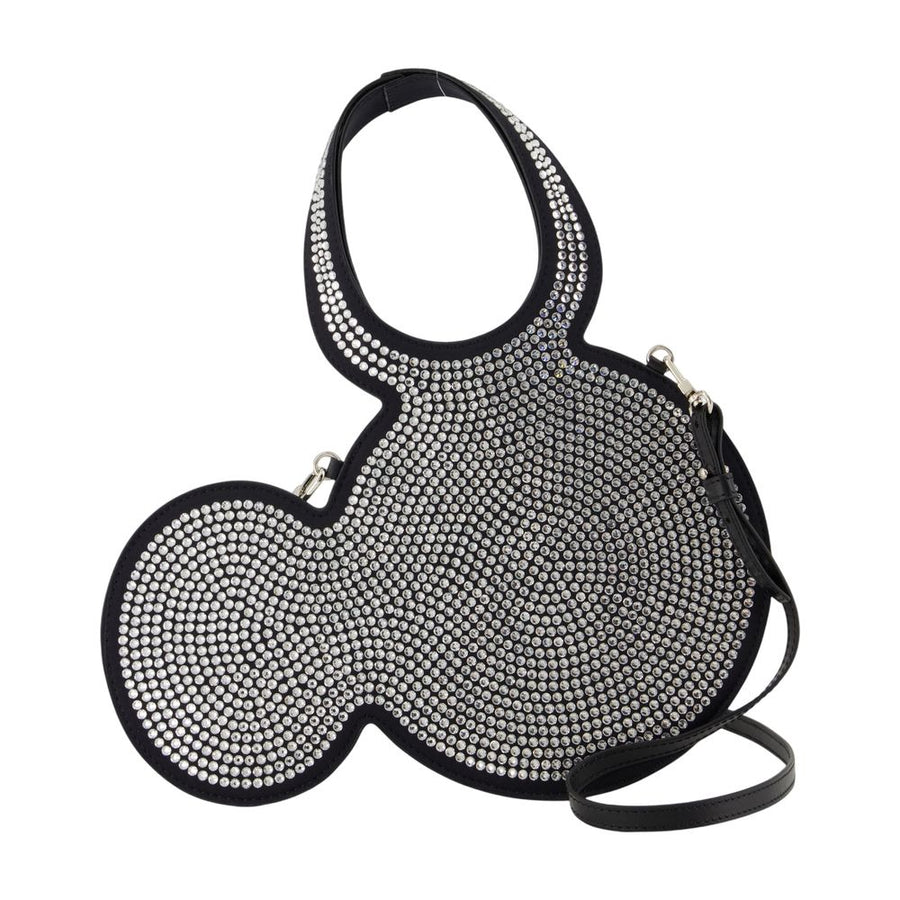 Coperni silk shoulder bag in black