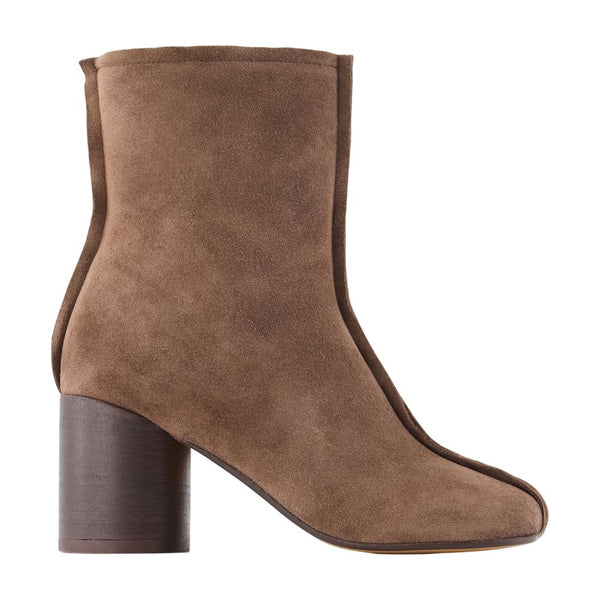 MM6 Maison Margiela calfskin ankle boot in brown
