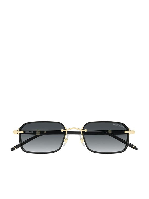 Montblanc MB0483S Metal frame sunglasses in gold
