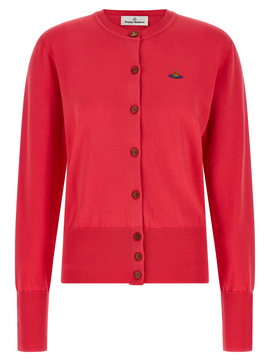 Vivienne Westwood 85% Cotton cardigan in red