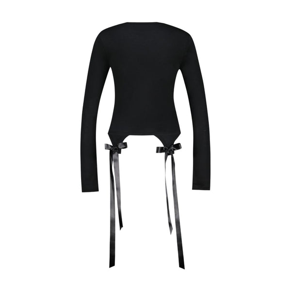 Simone Rocha synthetic t-shirt in black