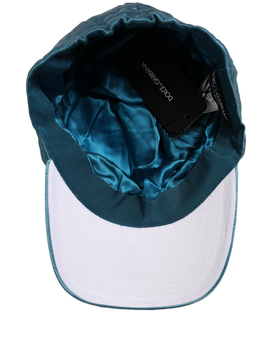 Dolce & Gabbana HAT10057 47% Polyester baseball cap in teal