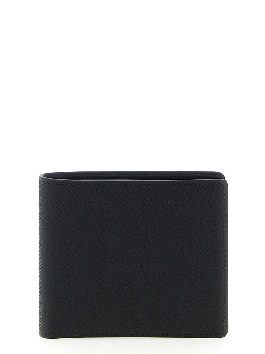 Maison Margiela 100% leather wallet in black