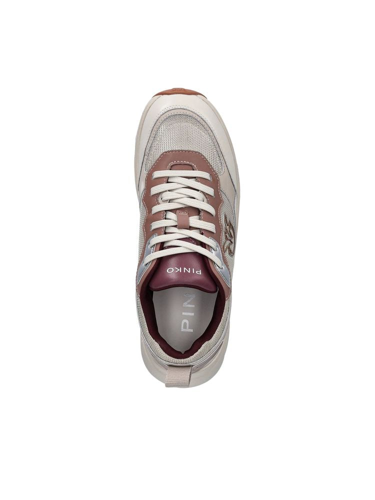 Pinko 61% Bos Taurus (Cow) / 39% Polyester (upper); 100% Polyester (lining); 80% Rubber / 20% EVA (sole) sneaker in corda/wine