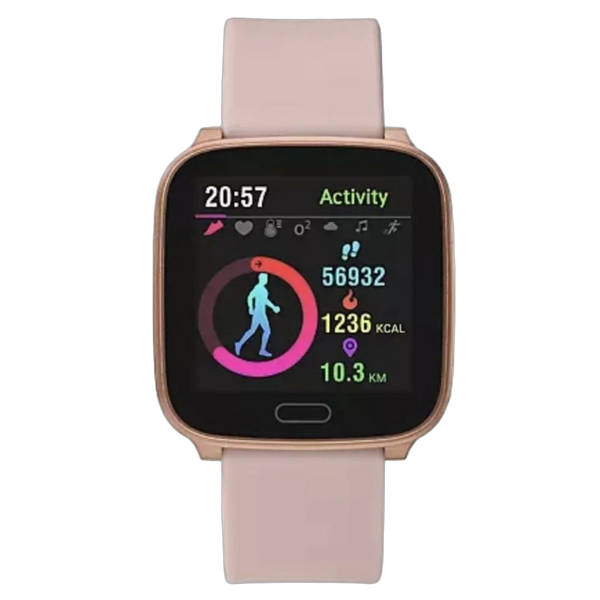Timex Aluminum case smart watch in rose gold