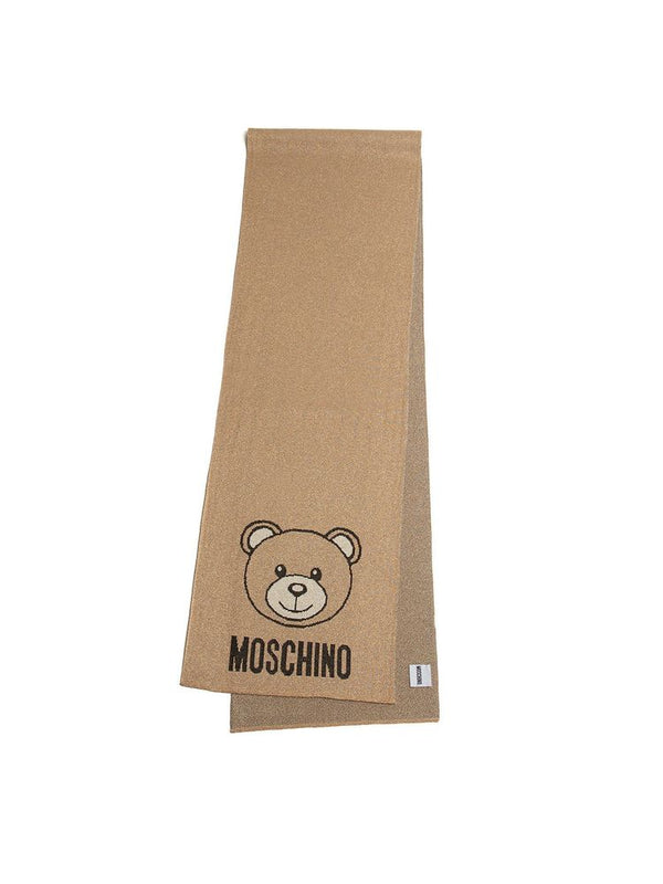 Moschino 80% Viscose scarf in brown