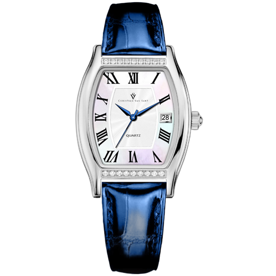 Christian Van Sant Stainless steel case watch in white