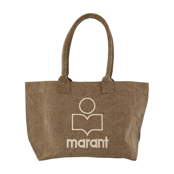 Isabel Marant cotton tote bag in khaki