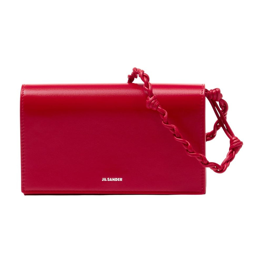 Jil Sander Calfskin wallet in red
