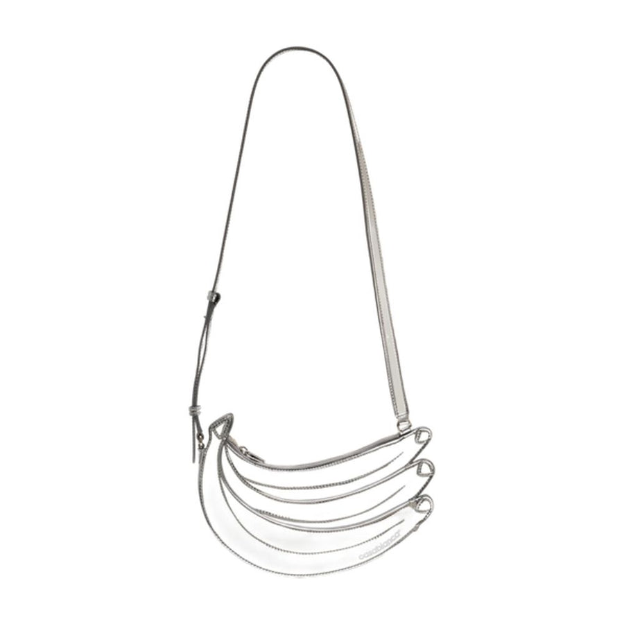 Casablanca Exotic leather shoulder bag in silver