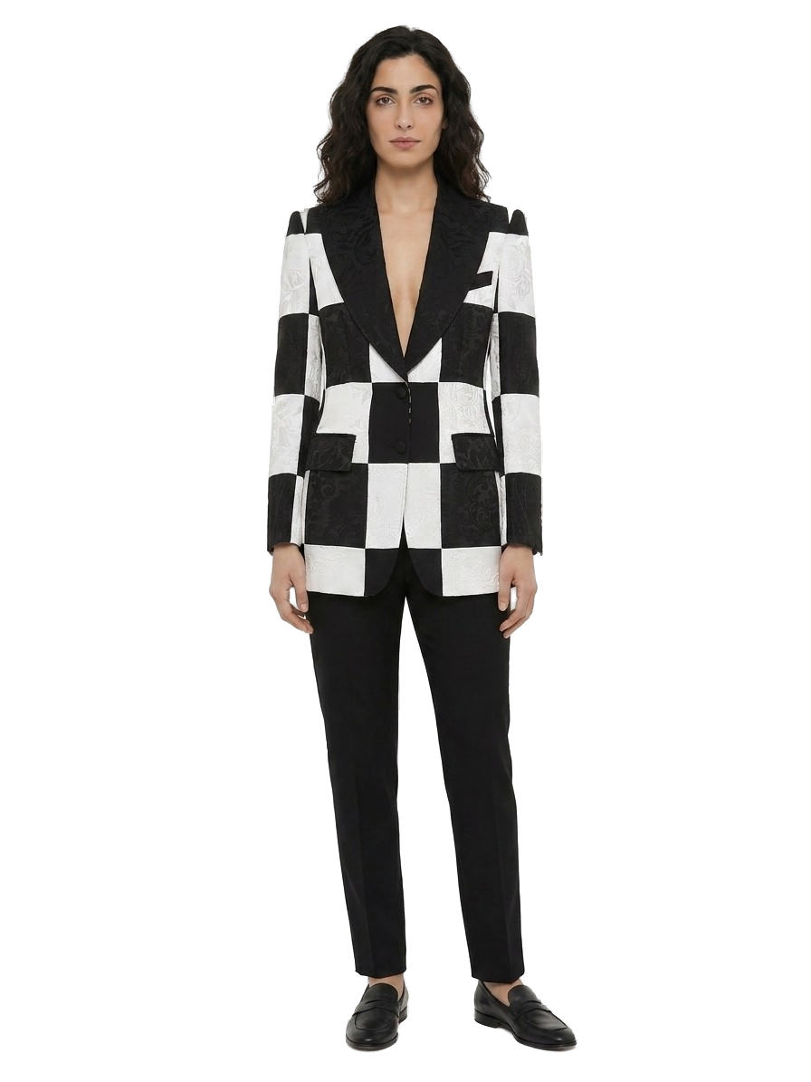 Multicolor Acetate Blazer Clothing
