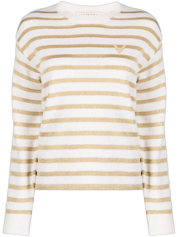 Valentino Virgin wool sweater in white